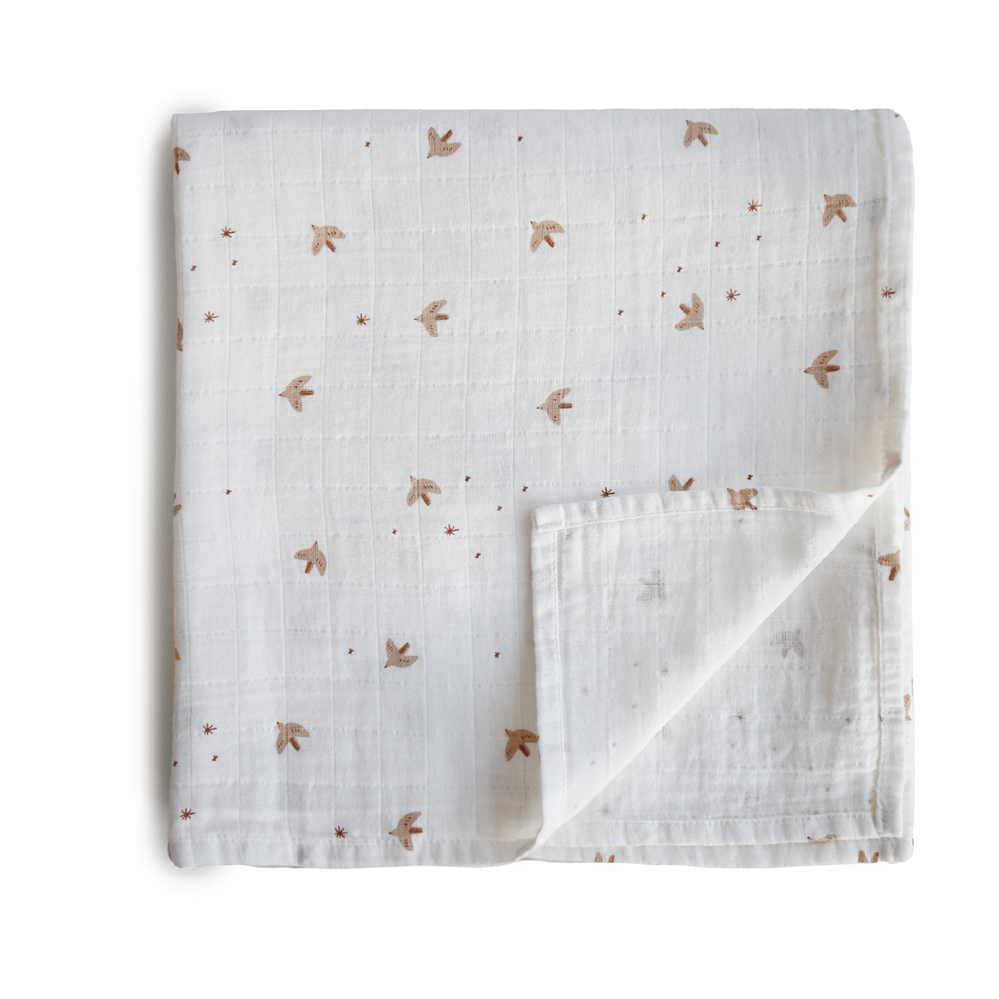 Mushie Swaddle Sparrows 120x120cm