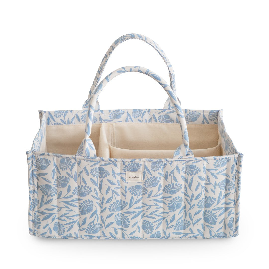 Mushie Luiermand Blue Flowers