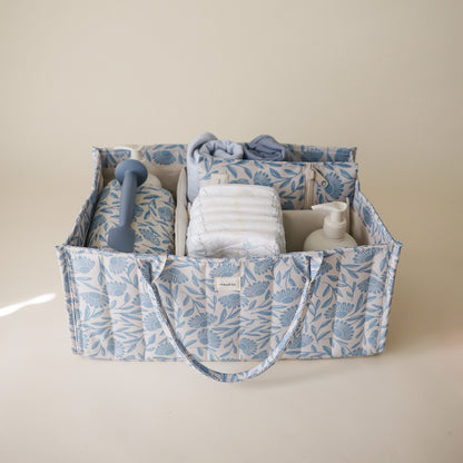 Mushie Luiermand Blue Flowers