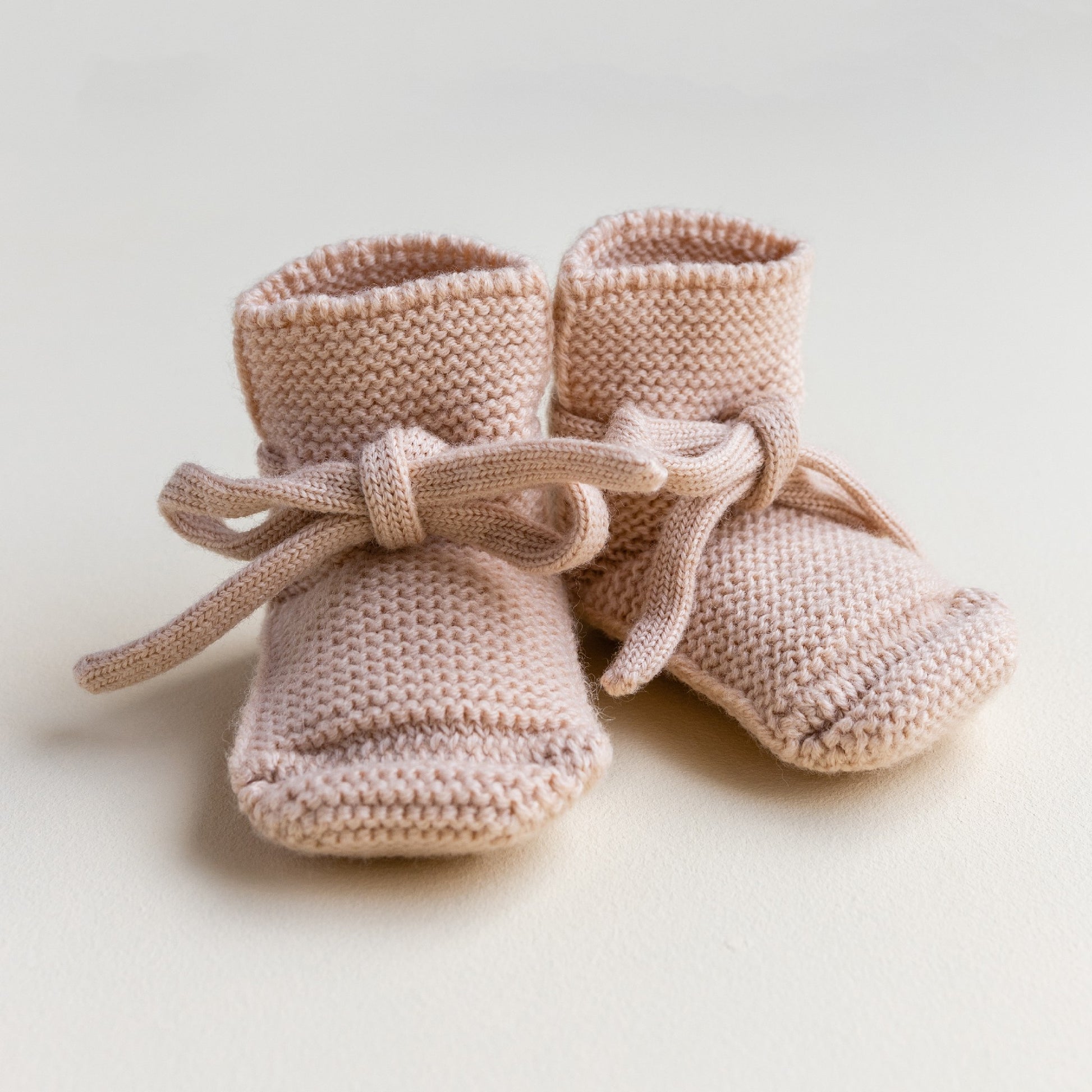 Hvid Baby Slofjes Apricot