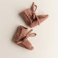 Hvid Baby Slofjes Terracotta